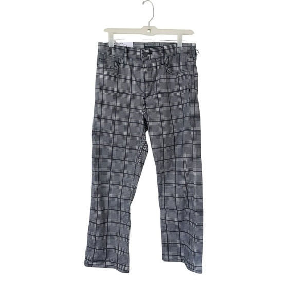 Joe's The Callie Grey Purple Houndstooth Plaid‎ High Rise Crop Boot Size 29 $198 - Picture 3 of 7